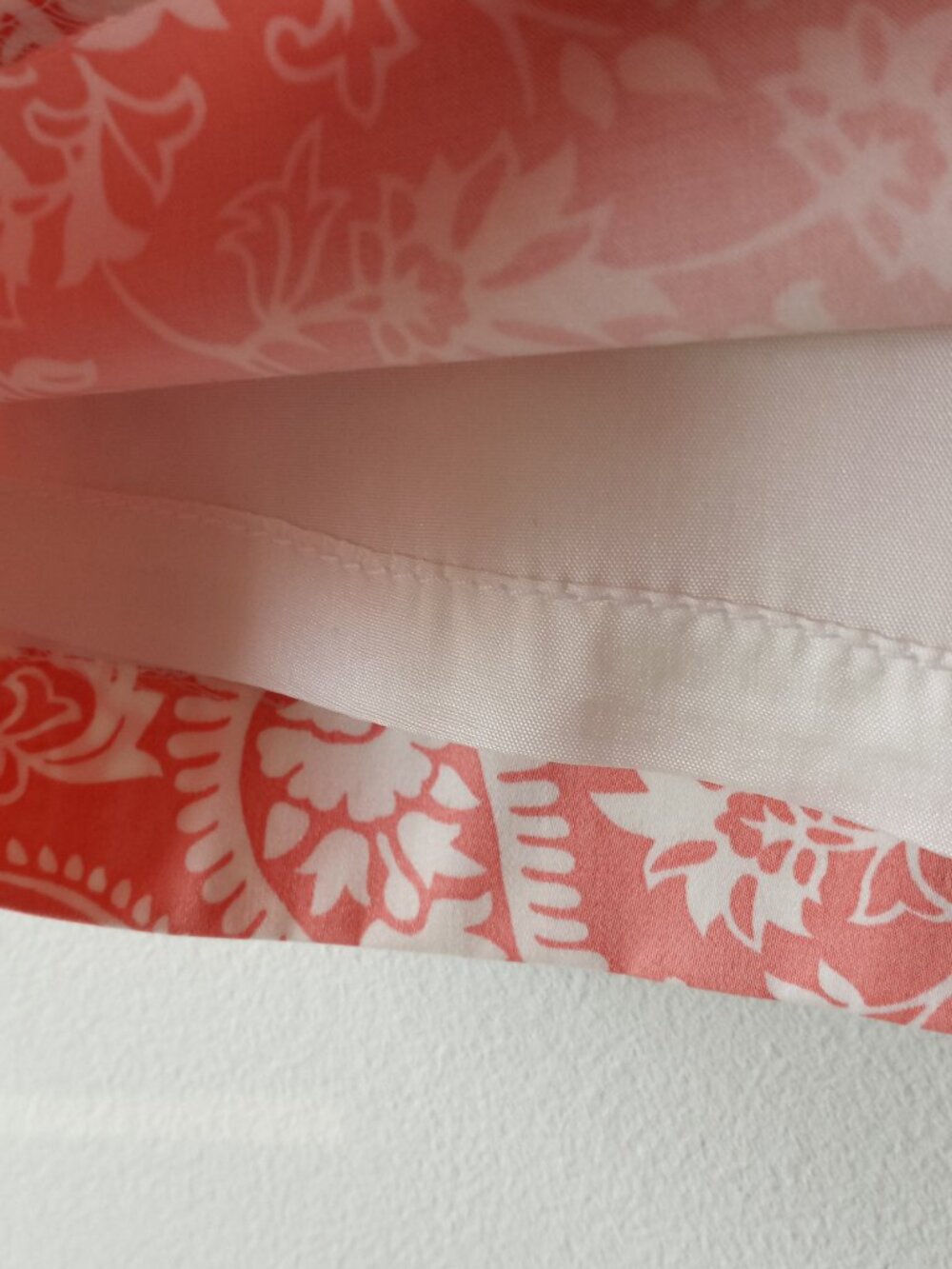 'Brooks Brothers' Paisley Skirt Size 6 Lined Pale Pink/White EUC - Picture 4 of 5
